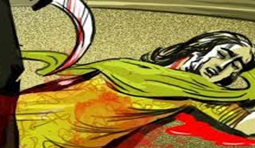 In Azamgarh, the young man slit the girl's throat for refusing to marry, the daughter broke down in front of the mother