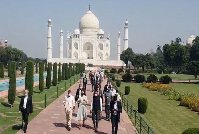 Denmark's PM did the sight of the seventh wonder of the world, said the Taj is very beautiful