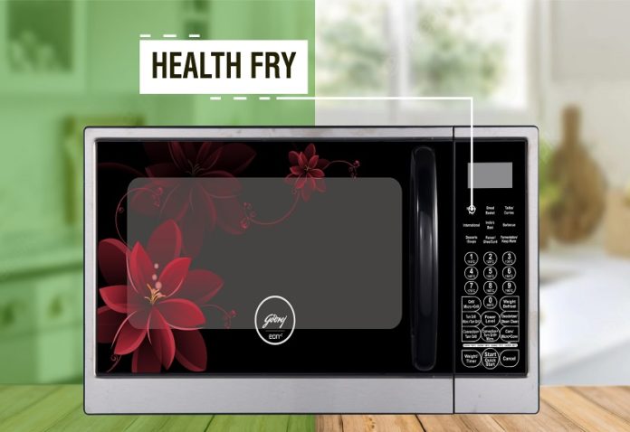 Make air fried dishes with 90% less oil with Godrej Microwave Oven