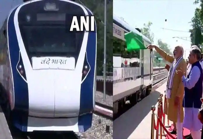 PM Modi flagged off the country's fourth Vande Bharat train from Himachal Pradesh, counting the achievements of the government