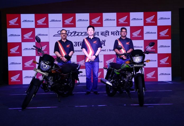 Honda launches the all-new Shine 100 bike in the 100-110 cc commuter segment with exciting features in Uttar Pradesh