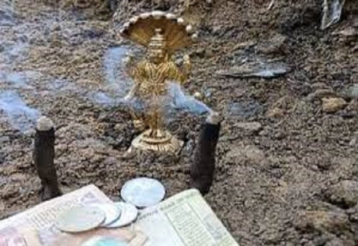 Idol of Lord Vishnu found during digging of field in Pilibhit, worship started