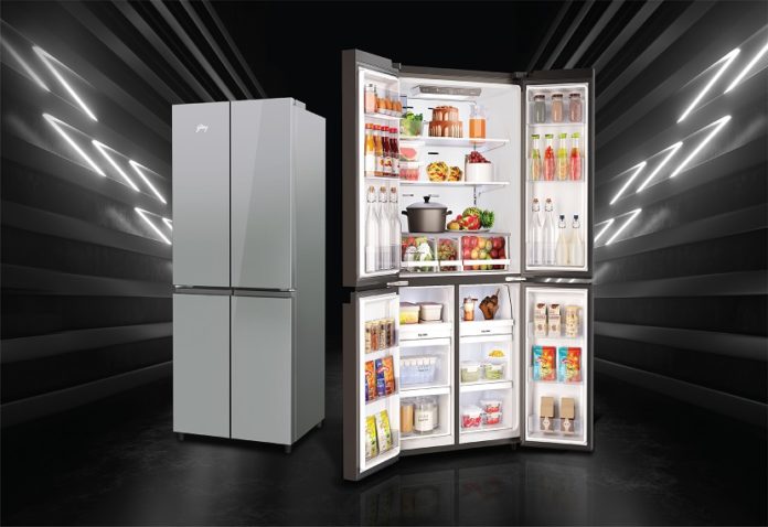 Enjoy beauty and convenience with the new Godrej Eon Velvet 4-Door Refrigerator