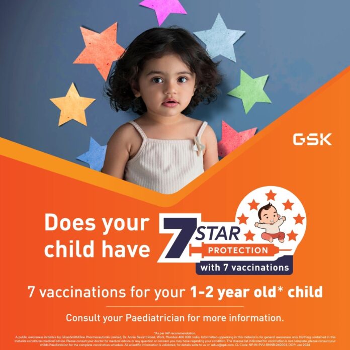 GSK will encourage parents to give '7 Star Protection with 7 Vaccinations'