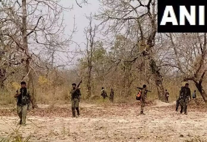 Big success: Security personnel killed nine Naxalites in the encounter, a large number of weapons recovered.