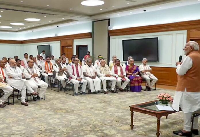 Before taking oath for the third term, Modi discussed the 100-day roadmap with the potential cabinet.