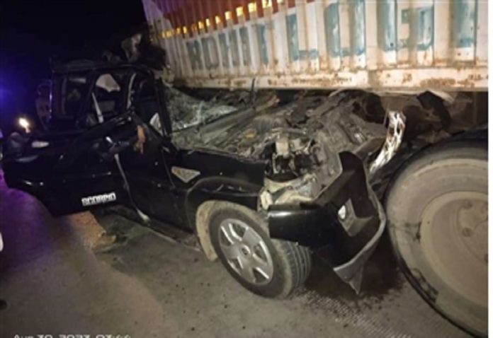 Havoc of speed: Truck crushes speeding car, three friends die on the spot