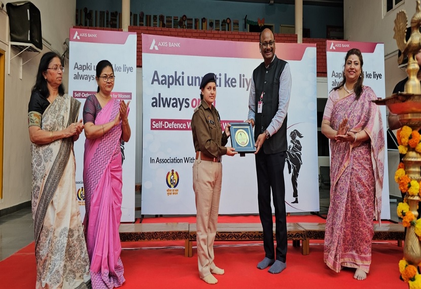 Axis Bank organized a women self-defense awareness workshop on International Women's Day