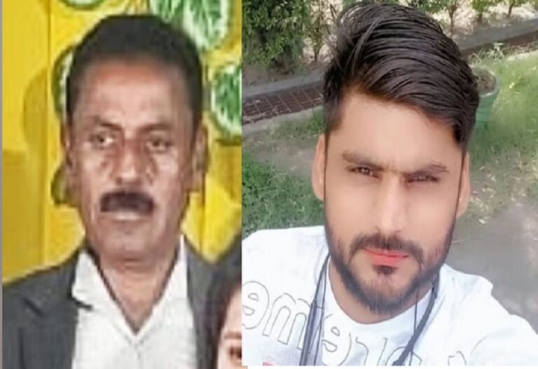In a land dispute in Tundla, former head and his son were hacked to death with a shovel, atmosphere in the village is tense