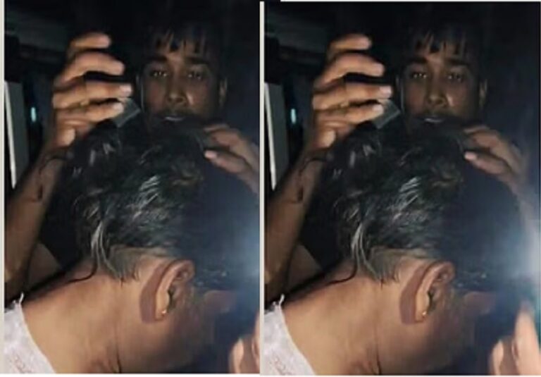 In Etawah, a non-Brahmin's hair was cut, head was shaved, nose was rubbed and feet were touched, Akhilesh expressed his displeasure