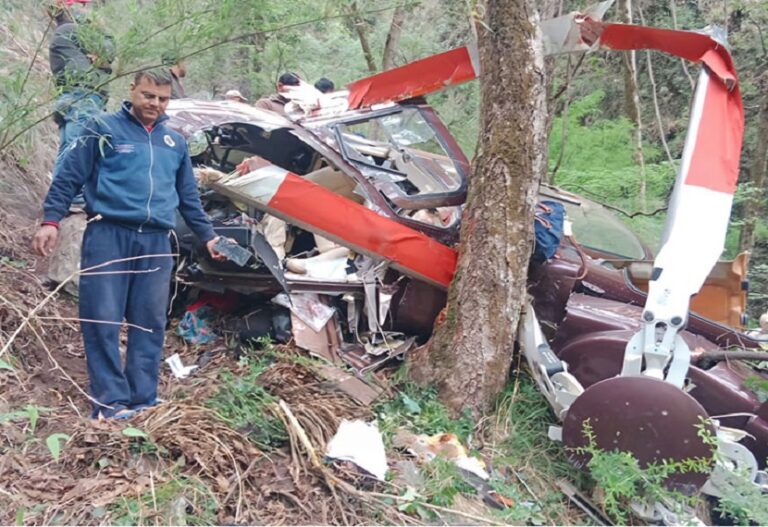 Major accident in Rudraprayag: Seven people including a 23-month-old child died in a helicopter crash