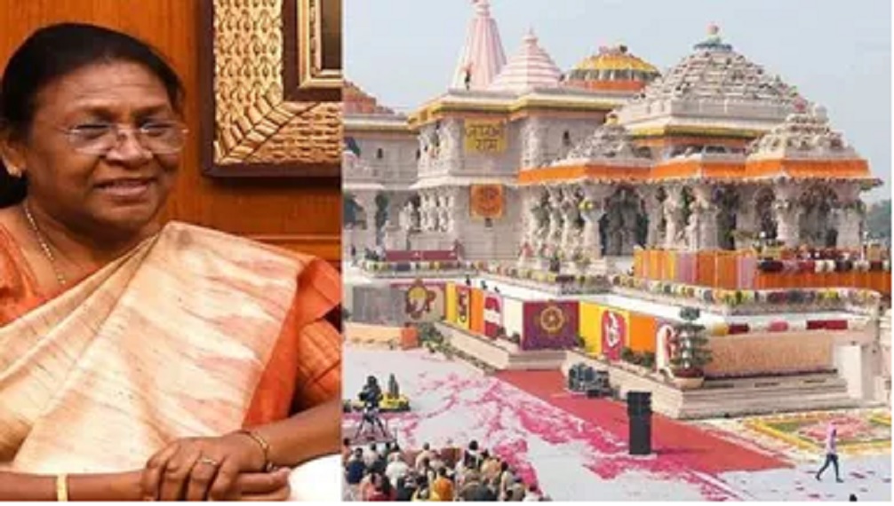 President Draupadi Murmu will install the Shri Ram Yantra in front of seven thousand guests in the holy city of Ayodhya today.