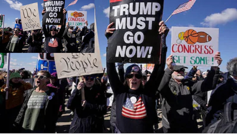 'No Kings' Performance Against Trump's Policies in the US: Hundreds of Thousands Take to the Streets