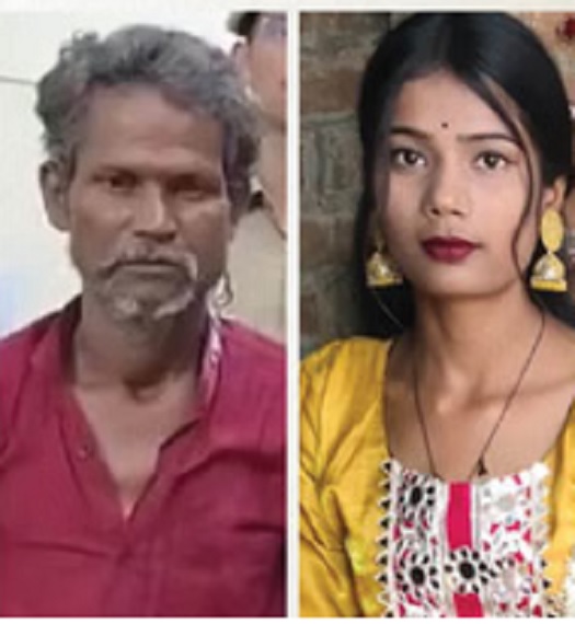 Angered by her love marriage, a father stabbed his daughter to death at the police station while officers looked on.