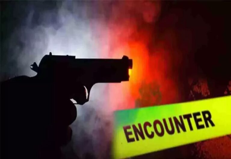 UP STF gunned down Vicky, a criminal carrying a reward of ₹1 lakh; he had been absconding for eight years.