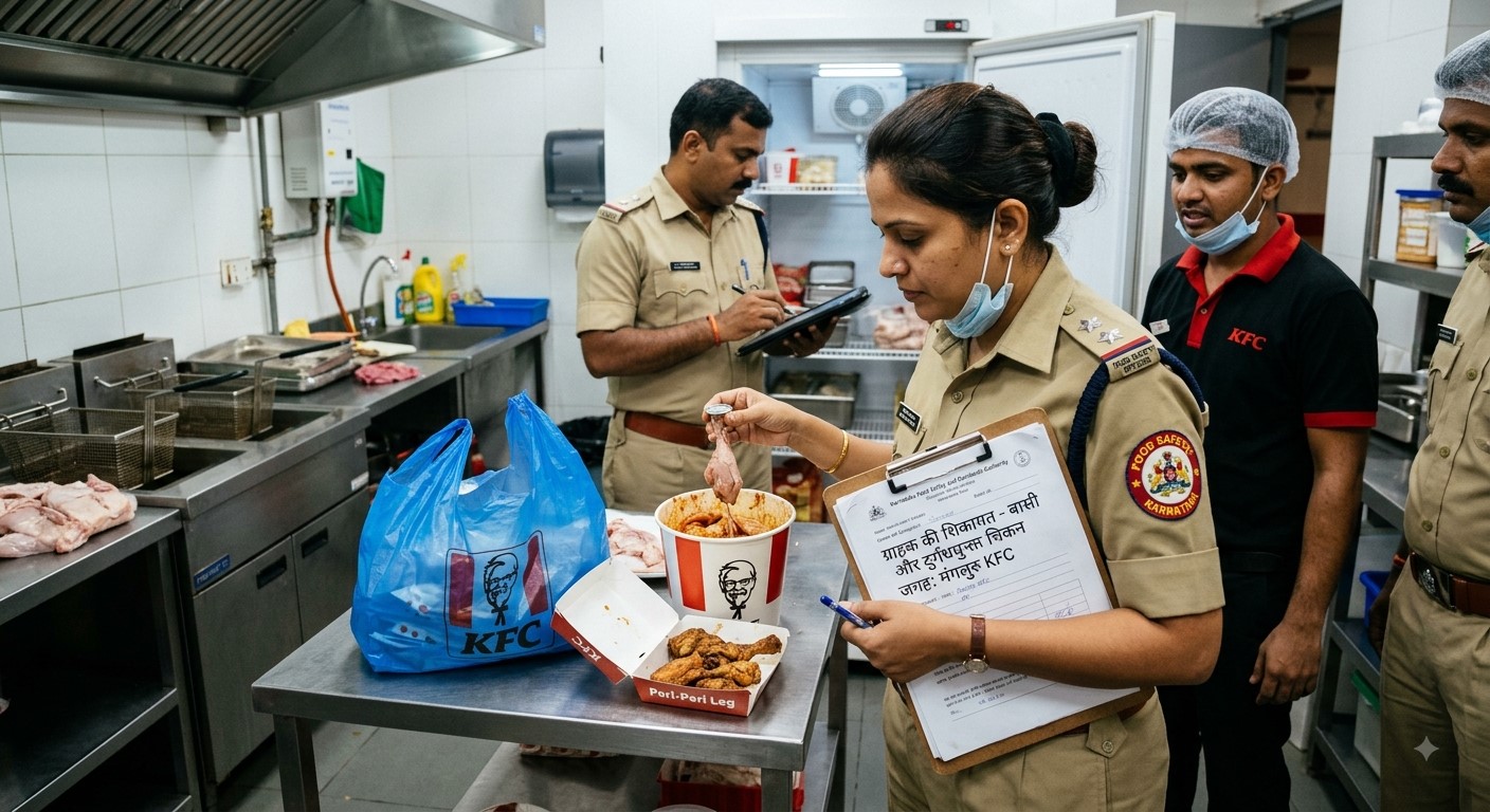 Customer receives stale chicken at KFC? Food department takes action after complaint, stores sealed