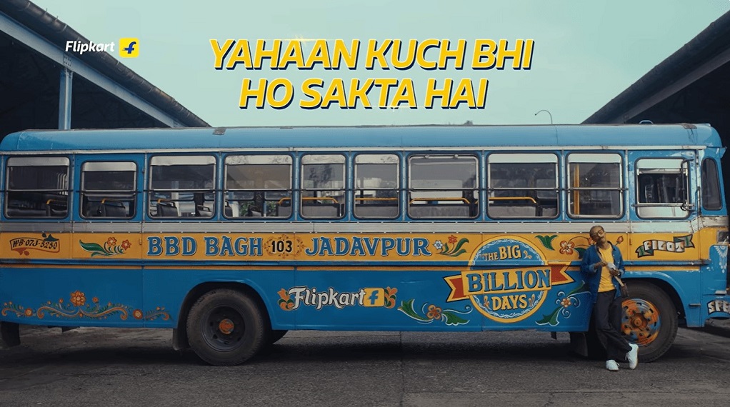 BBD now means not just a bus stop, but 'Big Billion Days'! Flipkart's unique style on the streets of Kolkata.