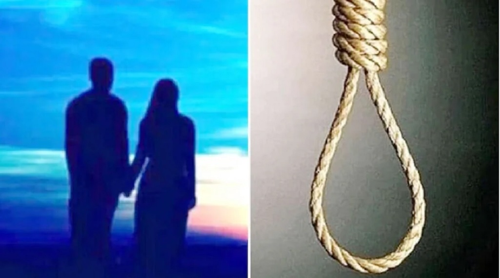 Bodies of a loving couple from Unnao found hanging from the same saree in Kanpur; woman's mobile SIM card missing.