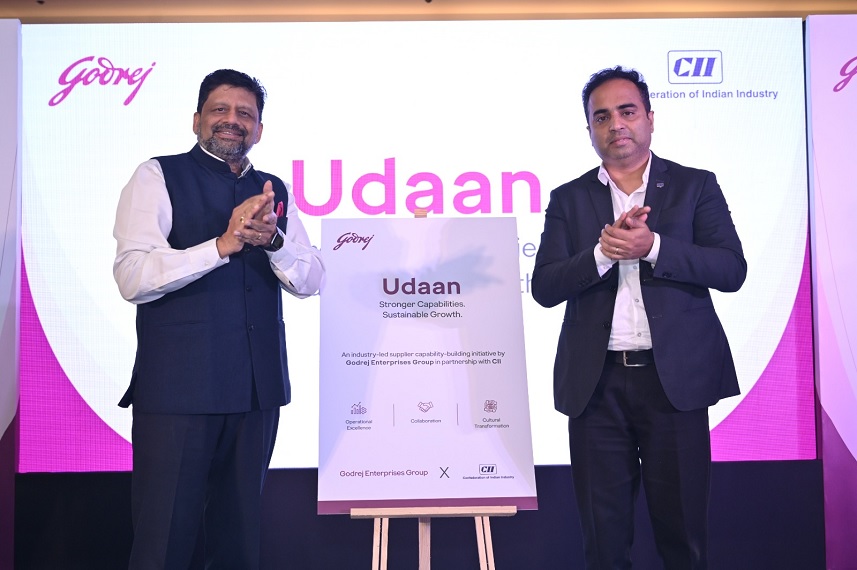 Godrej Enterprises Group launched the ‘Udaan’ initiative to strengthen India’s manufacturing ecosystem by enhancing the capabilities of MSMEs.