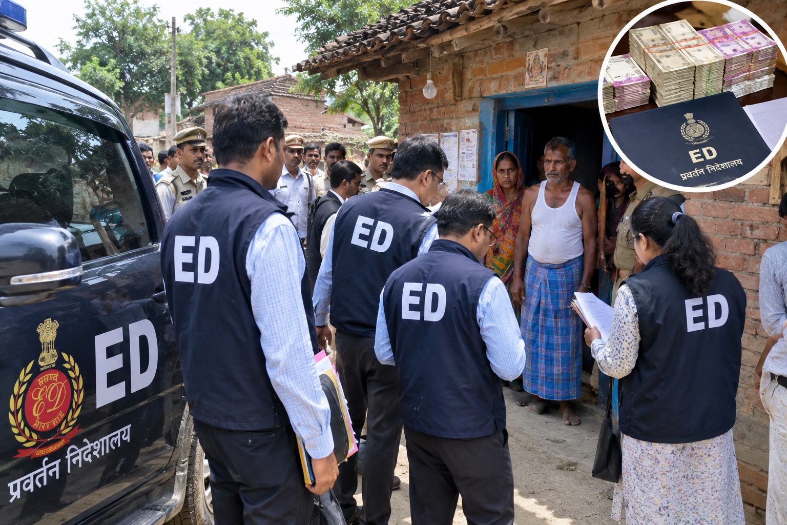 ED raids the home of a farmer in Bareilly who makes a living as an itinerant vendor; investigation reveals the reason.